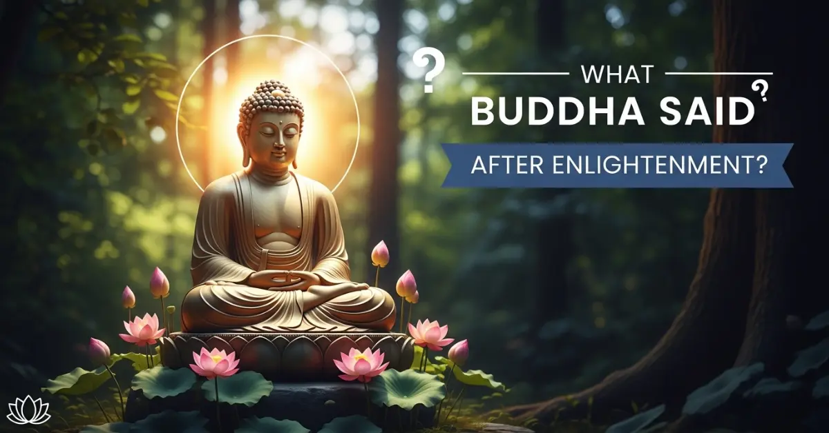 What Buddha Said After Enlightenment?